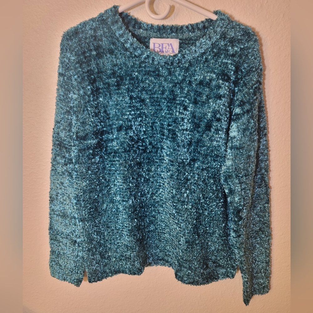 2 New BFA Classics Fuzzy Sweaters M